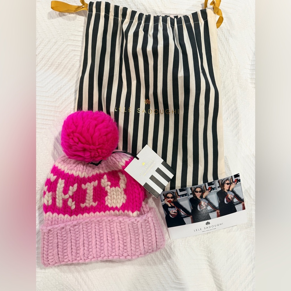 Lele Sadoughi snow bunny hat. NWT